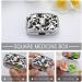 Black and White Cow Print Pill Box | 2 Compartment Portable Medicine Organizer | Stylish Metal Pill Case for Pocket or Purse - Buy Online on GoSupps.com