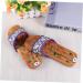 FRCOLOR 2 Pairs of Shoes for Pain Relief Slippers Foot Massager Summer Slippers Women's Slippers Dimensions Summer Slippers for Women Size on Miss Font Wooden Tool - Buy Online on GoSupps.com