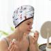 Soft Super Absorbent Nautical Lighthouse Sailboat Hair Towel Wrap for Women - Quick Dry Coral Velvet Microfiber Cap for Long Curly & Thick Hair - Buy Online on GoSupps.com