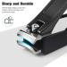 FERYES Nail Clippers Set - Stainless Steel Clippers with Catcher, 2 PCS for Fingernails and Toenails - Includes Black Metal Case - Buy Online on GoSupps.com