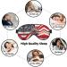 American Flag Firework Print Unisex Eye Mask | Soft Travel Eye Shade for Yoga & Work - Buy Online on GoSupps.com