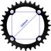 DECKAS 104BCD Narrow Wide Round Black Chainring - 36T - Buy Online on GoSupps.com