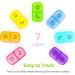 AUVON XL Weekly Pill Organizer - 2 Times a Day Easy Fill AM PM Pill Box 7 Day Portable Travel Case for Vitamins & Supplements - Rainbow Colors - Buy Online on GoSupps.com