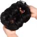 Yamel Messy Bun Hair Extension Natural Black Dark Auburn Curly Updo Scrunchie - Buy Online on GoSupps.com