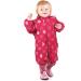 LittleLife Children's Waterproof Fleece-Lined All-In-One Puddle Rain Suit - Pink Flowers 12-18 Months - Buy Online on GoSupps.com