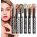  Nudorpn 6 Colors Eyeshadow Stick Cream Eyeshadow Matte Cream Eyeshadow Stick Waterproof and Long Eyeliner Pencil - Buy Online on GoSupps.com