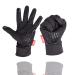 VEBE Lightweight Winter Gloves Touch Screen Cold Weather Running Gloves Waterproof & Windproof Driving Biking Cycling Workout Gloves for Men & Women Black X-Large