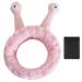 SculptZen Snail Spa Headband Face Wash Headband for Women Girls Makeup Headband Soft Flannel Head Wraps Elastic Skincare Hair Band Cute Hair Accessories for Washing Face Shower Sports Beauty Skincare