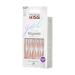 KISS Gel Fantasy Press-On Nails - Light Silver Almond Shape | Includes Nail Glue 28 Nails Manicure Stick & Mini File - Shop Internationally - Buy Online on GoSupps.com