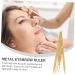 BELLIFFY Eyebrow Scale Eyebrow Ruler Makeup Ratio Eyebrow Measure Tool Eyebrow Stencil Measuring Tool Golden 16X4.5X0.6CM Golden - Buy Online on GoSupps.com