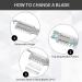 3-Piece Double Sided Hair Razor Comb Set with 10 Replacement Blades - Hair Thinning & Styling Tool - Buy Online on GoSupps.com