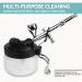 XDOVET Airbrush Cleaning Kit - 13 Piece Set with Clean Pot, Glass Jar, Needles, Brushes, Wash Needle, and Mini Brush Head - Buy Online on GoSupps.com