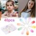 Jinlaili 40 Pack Colorful Glitter Hair Clips for Kids & Women 5cm Snap Metal Hair Accessories - Buy Online on GoSupps.com