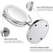 KDKD Lighted Makeup Mirror 1X 7X Magnification Double Sided Round Shape - Cordless & Rechargeable - Buy Online on GoSupps.com