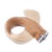 Tape in - on hair extensions - # 12/60 ombre - 60cm - 30 bricks each 4cm wide / 2.5g - 100% remy real hair hair extension / extent with adhesive tape Tress by Novon Hair Exentions 30 Tressen - 60cm / 2.5g each each