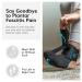 Buy Braceability Plantar Fasciitis Night Sock - Soft Stretching Boat Rail Achilles Tendon Relief & Heel Pain Compression Cuff (Small) - International Shipping Available - Buy Online on GoSupps.com