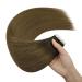 Youngsee 40 cm Real Hair Tape Extensions - Brown Ombre Skin Weft - Virgin Remy 5pcs 10g - Buy Online on GoSupps.com