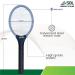 SBL Home Electric Fly Swatter & Bug Zapper Racket with Wall Case - Gray/Black - Buy Online on GoSupps.com