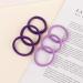 Thick Seamless Cotton Hair Ties for Women - 100 Violet Ponytail Holders, No Crease Damage - Buy Online on GoSupps.com