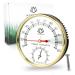 Nordholz sauna thermometer Hygrometer 2in1 - reliable & exactly for the right temperature and humidity - sauna hygrometer for a soothing atmosphere - high -quality sauna accessories aluminum hygrometer