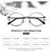 Cyxus Blue Light Filter Glasses - Round Vintage Retro Style for PC TV & Tablet - Unisex 01-1 Black - Buy Online on GoSupps.com