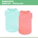 Kickred 2 Pack Dog Shirts - Fast Drying Sleeveless Vests for All Dogs | Breathable Light Blue & Candy Pink Pet Tank Tops - Buy Online on GoSupps.com