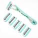 Kai Women's 4-Blade Shaving System - Minimizes Nicks & Cuts, 9 Refill Cartridges, 2 Handles - 1 Count - Buy Online on GoSupps.com