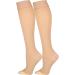 Truform Compression 30-40 Mmhg Knee High Open Toe Dot Top Stockings Beige Large 2 Count - Buy Online on GoSupps.com