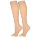 Buy Truform 30-40 mmHg Compression Stockings for Men & Women - Knee High Dot-Top Open Toe Beige 3X-Large | International Shipping Available - Buy Online on GoSupps.com