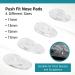 Buy Silicone Teardrop Eyeglass Nose Pads - 11mm Push-In - Pack of 2 Pairs | Sports World Vision - Buy Online on GoSupps.com