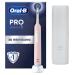 Oral-B Pro Series 1 Electrical toothbrush/Electric Toothbrush 1 pitch brush 3 cleaning modes and pressure sensor for dental care travel case designed by brown pink new