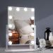 Tovendor Hollywood Mirror with Lights  20 Inch Lighted Makeup Vanity Mirror with 12PCS Dimmable Bulbs  Women's Cosmetic Mirror with 3 Color Lighting Modes  360  Rotation White