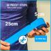 SUOAPAIQ Kinesiology Tape Precut (3 Rolls 60 Precut Strips) Waterproof Sports & Athletic tape for Athletes - Physio Elastic Sports Tape (Blue) - Buy Online on GoSupps.com