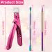 Acrylic Nail Clippers Nail Tips Cutter for Acrylic False Fake Gel Artificial Nails Professional Manicure Pedicure Trimmer Nail Care Tools Nail Trimmer with Cuticle Pusher Triangular Cuticle Peeler - Buy Online on GoSupps.com