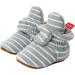 TMEOG Baby Booties Slippers | Newborn First Walking Shoes for Boys & Girls | 0-18 Months | Light Green Striped - Buy Online on GoSupps.com