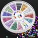 Multicolor Oval 3D Glitters Studs Nail Rhinestones Premium Manicure Nail Art Decorations Wheel - Buy Online on GoSupps.com
