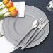 Hioasis 175pcs Grey Plastic Plates&Silver Disposable Silverware with Grey Handle&Clear Cups&Napkins Served for 25 Guests-Grey and Silver Dinnerware for Weddings&Parties Holiday Events - Buy Online on GoSupps.com