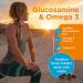 Healthspan Glucosamine & Omega 3 Capsules - 120ct | Joint Health with Vitamin C | Optiflex Glucosamine HCI & Omega 3 Fish Oil | Highly Purified & Sustainably Sourced - Buy Online on GoSupps.com