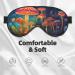 Mushroom Print Unisex Sleeping Eye Mask | Soft Light-Blocking Comfort for Restful Sleep - Buy Online on GoSupps.com
