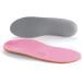 Orthotic Insoles Full Length Arch Support Inserts for Flat Feet & Plantar Fasciitis - UK-10 (11.42 inches) Pink - Buy Online on GoSupps.com
