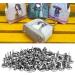 200Pcs Round Brads Purse Feet Handbag Nailheads Spike for DIY Leather Craft Purse Handbag Feet Nail Head 15mm Silver - Buy Online on GoSupps.com