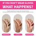 GEN'C B AUTY Anti UV Gloves Anti UV Light Fingerless Manicure Gloves Multicolors 1 pair Pink - Buy Online on GoSupps.com