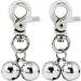 Alohha 2 Pack Pet Products Charm Triple Bell Pendant for Dog Cat Collar Decoration and Training (Silver) - Buy Online on GoSupps.com