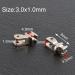 100 Pieces Glasses Hinges Replacement - 50 Pairs (3.0x1.0mm & 3.0x1.3mm) - Durable Loops & Accessories for Plastic Frames - Buy Online on GoSupps.com