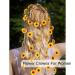 AWAYTR Flower Hippie Headband - Sunflower Bead Floral Crown Headdress (Yellow) - Buy Online on GoSupps.com