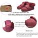 KXSM Diabetic Orthopedic Slippers - Memory Foam with Plush Fleece Lining | Anti-Slip Sole for Elderly Men and Women | Size 45 Black - Buy Online on GoSupps.com
