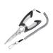Booms Fishing H01 Small Fishing Pliers Scissors Braid Cutters Lightweight Stainless Steel Fishing Tools Split Ring Pliers Hook Remover A: Straight Nose with Lanyard