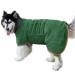 Dog Drying Coat Bathrobe Towel Microfibre Material Fast Drying Super Absorbent Dog Bath Robe Pet Quick Drying Moisture Absorbing with Adjustable Collar and Waist (Green Large) Large CS-Green