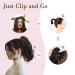 Reecho Clip-in Ponytail Extension - Short Curly & Wavy Hair for Women | 25 cm Gray/Brown/Silver/White Mix - International Shipping Available - Buy Online on GoSupps.com