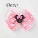 4Pcs 4Inch Polka Dot Pink Mouse Ears Bow Clips for Girls & Women - Birthday Party Decorations & Costume Hair Accessories - Buy Online on GoSupps.com